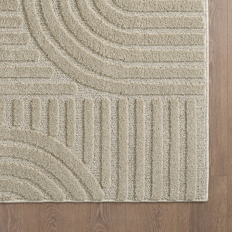 Art Loop Teppich Beige