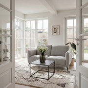 2-Sitzer Sofa - Stoffbezug Grau