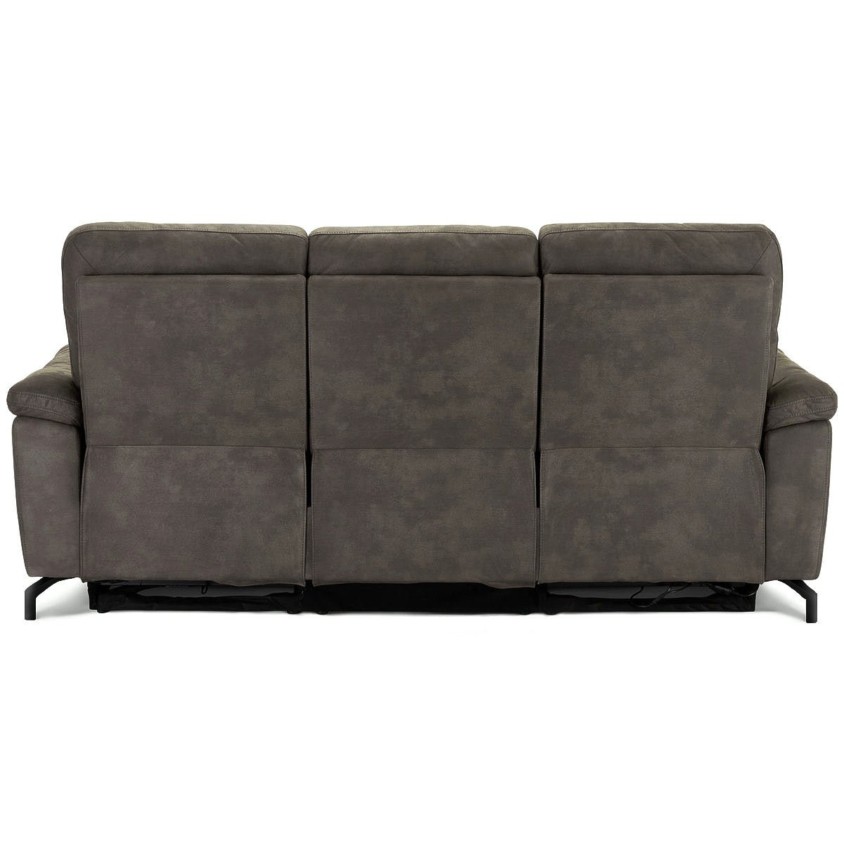 Elektrisches 3-Sitzer Relaxsofa Selesta - Stoff Taupe mit USB