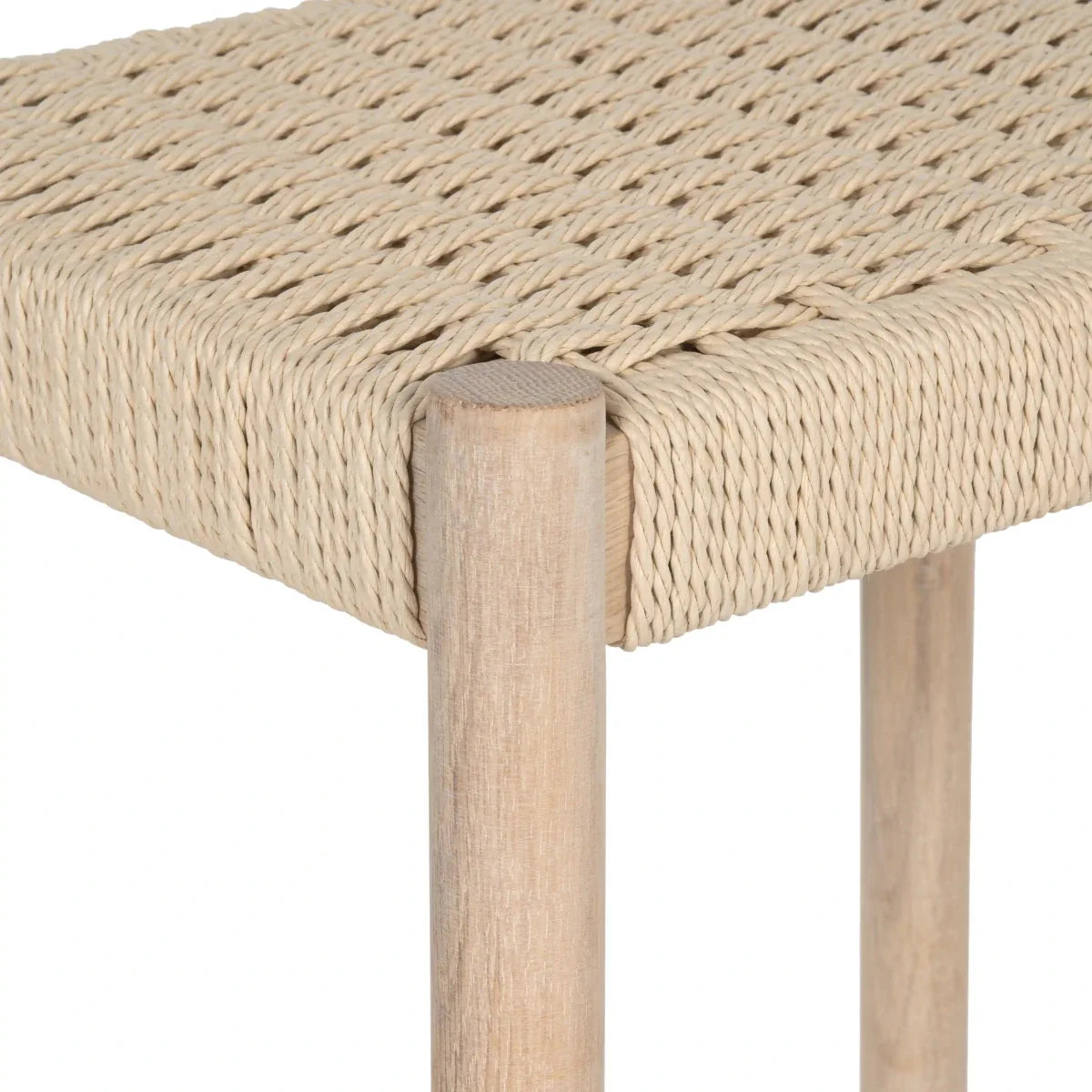 Barhocker Ida mit Geflechtsitz - Eiche bianco