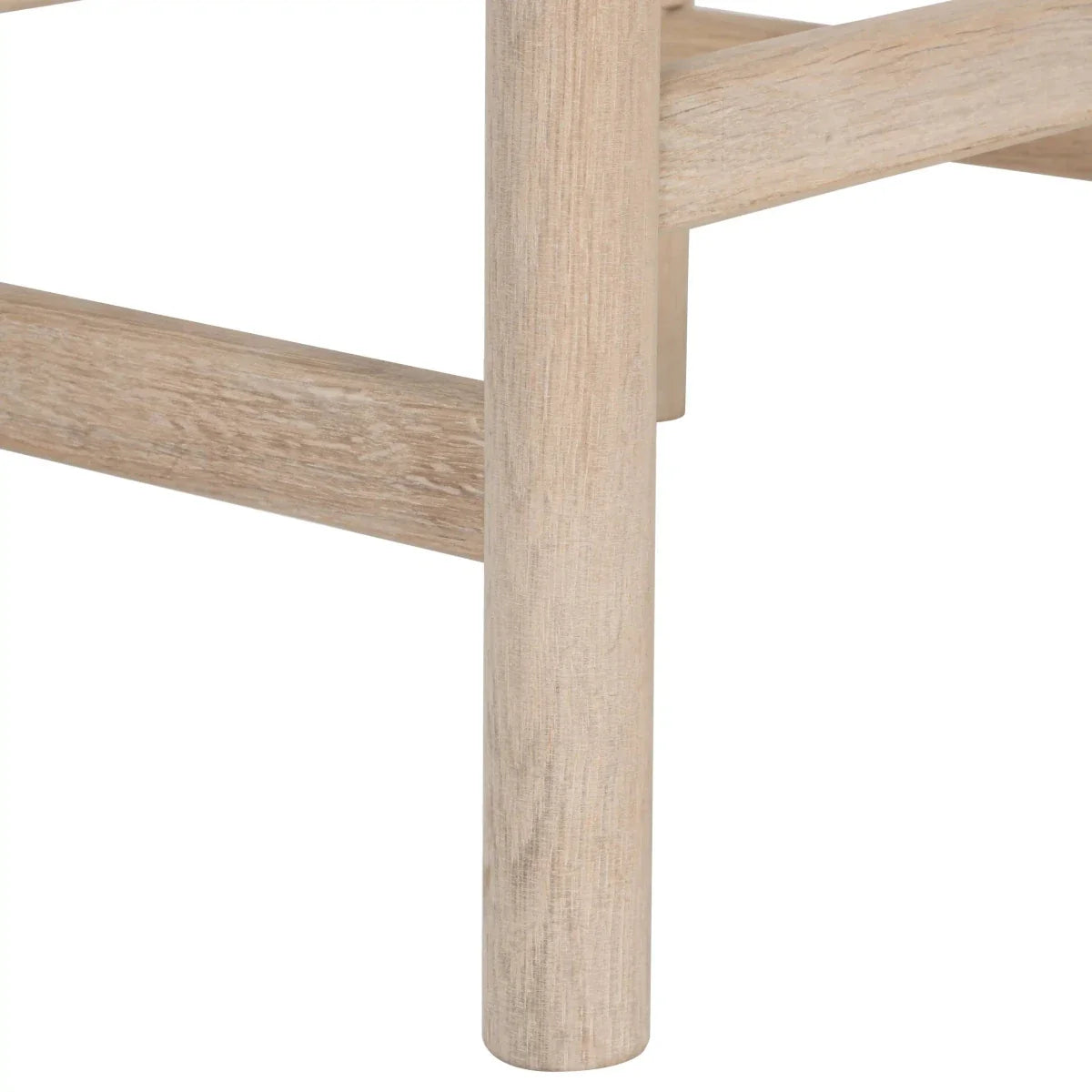 4er Set Barhocker Ida mit Geflechtsitz - Eiche bianco
