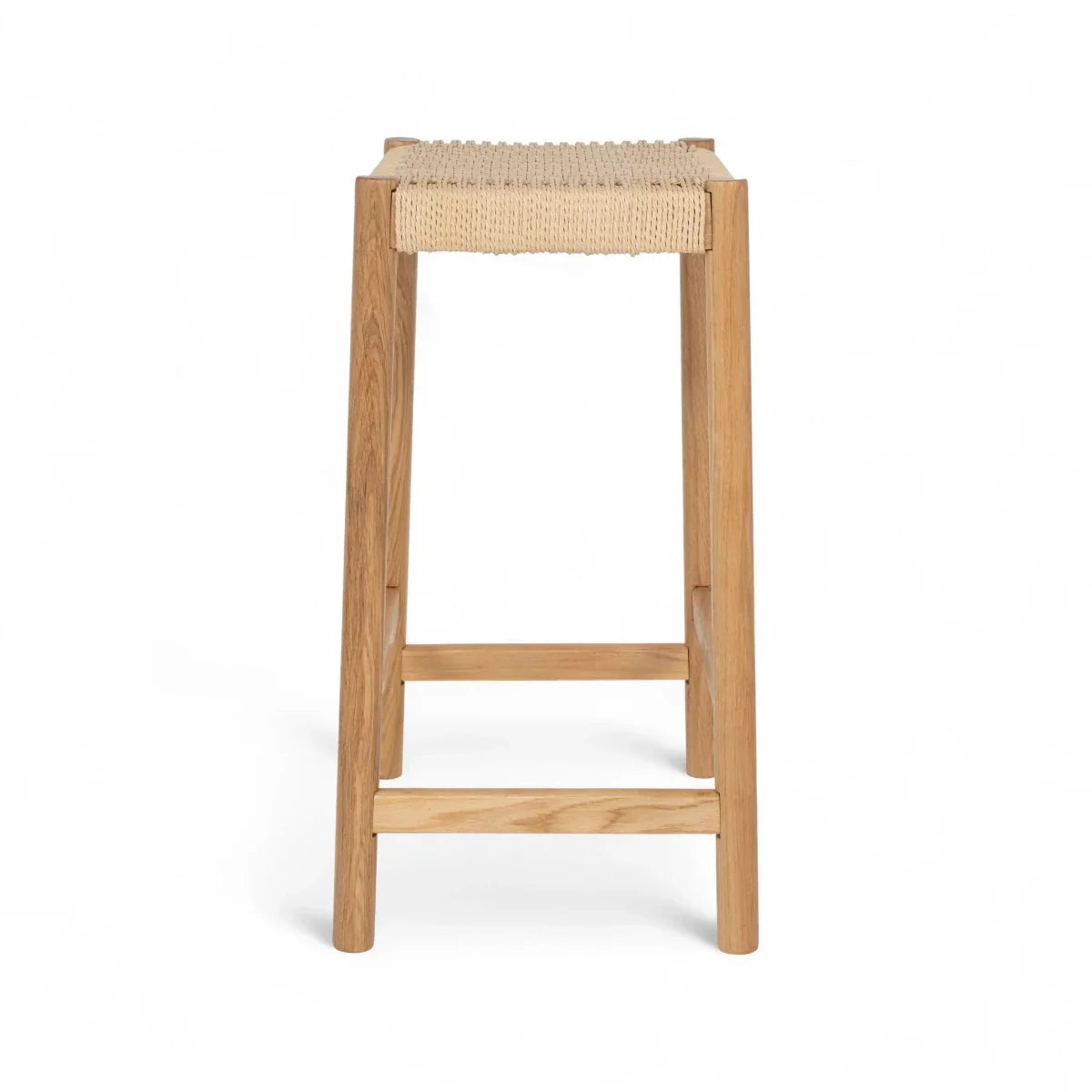 3er Set Barhocker Ida mit Geflechtsitz - Wildeiche