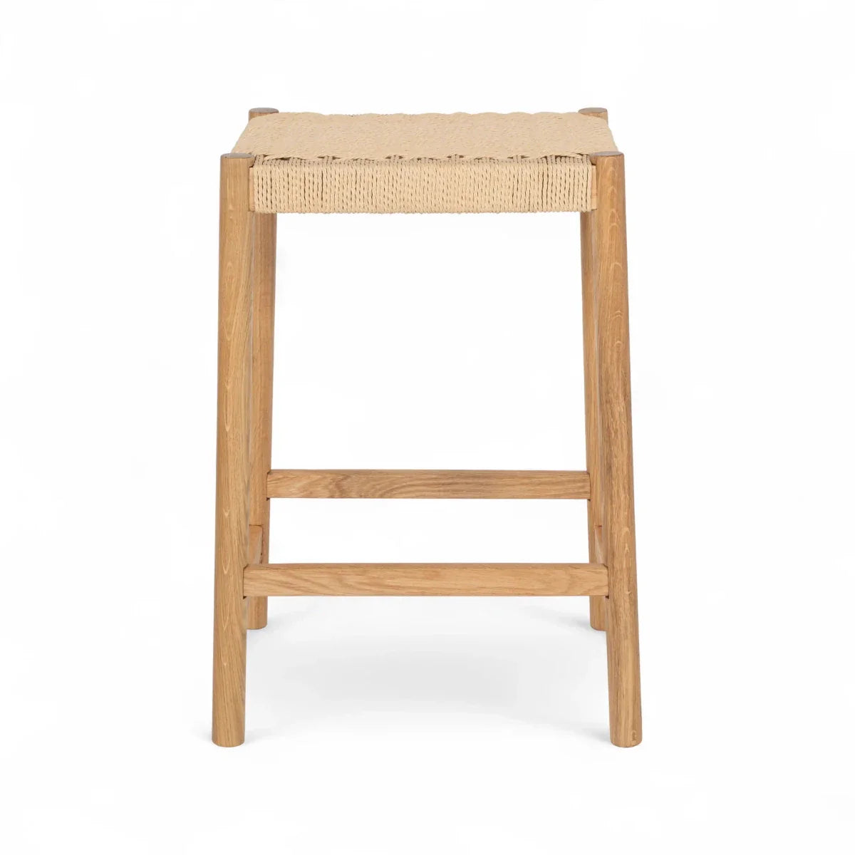 4er Set Barhocker Ida mit Geflechtsitz - Wildeiche