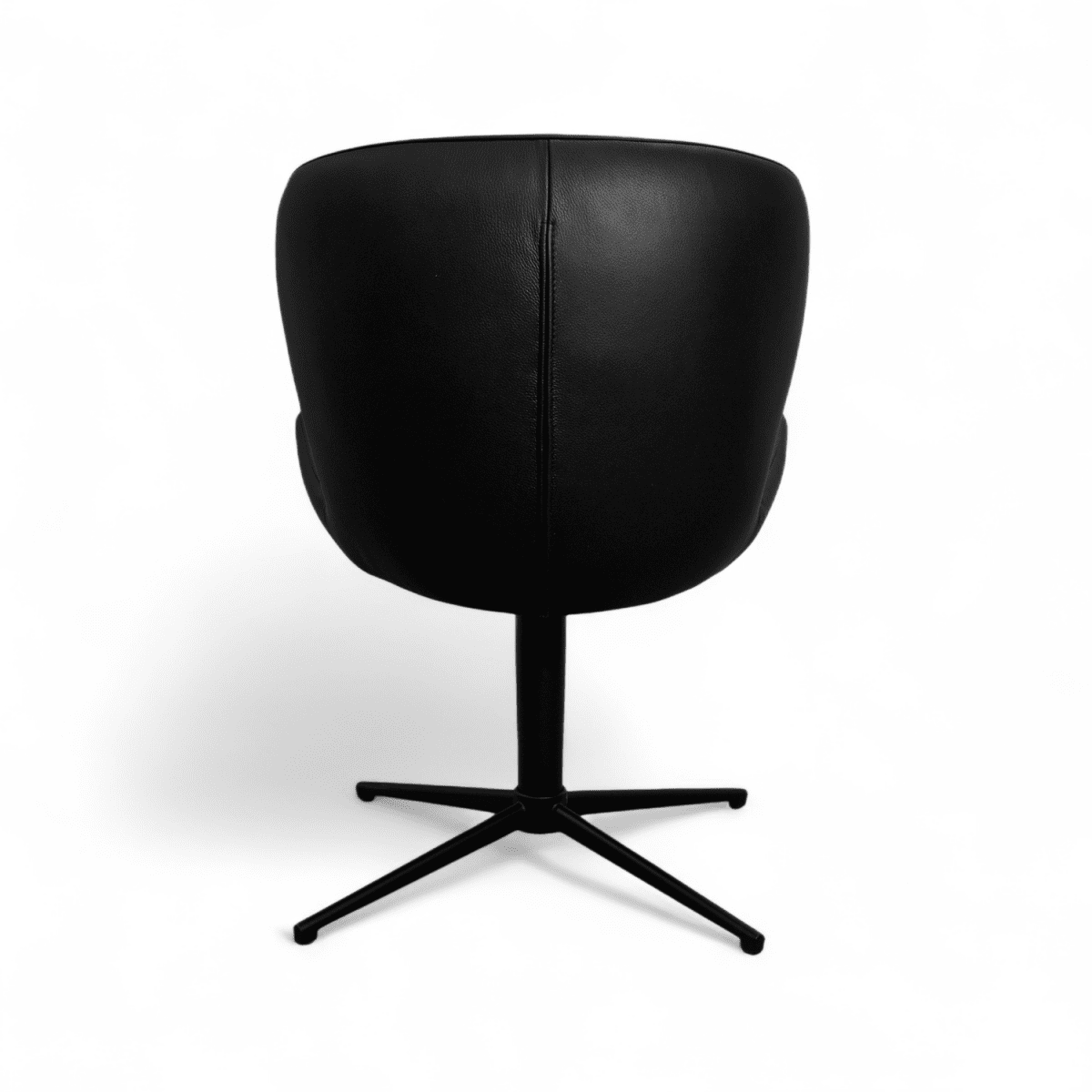 4er Set Esszimmerstühle - Drehbar - Schwarz
