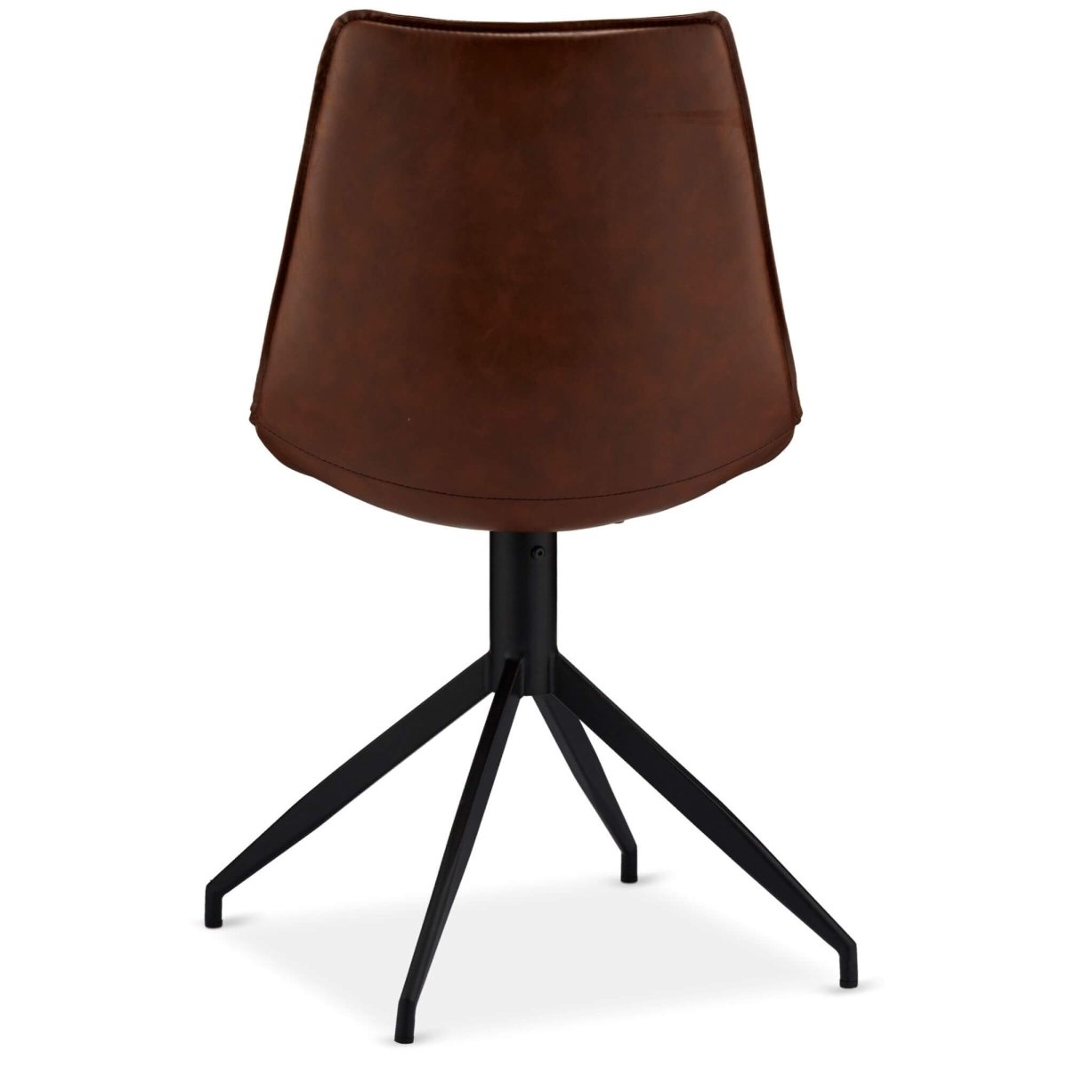 4er Set Esszimmerstühle - Drehbar - Cognac Braun