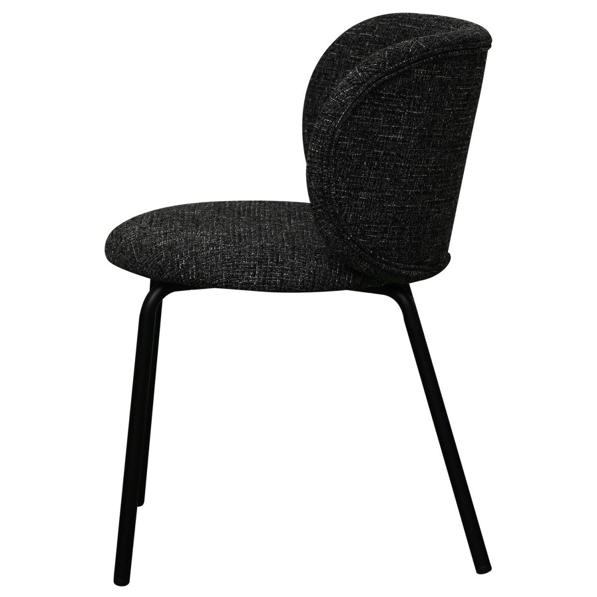 4er Set Esszimmerstühle - Schwarz