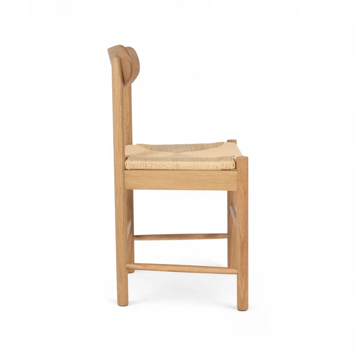 2er Set Esszimmerstühle Malou mit Geflechtsitz - Wildeiche