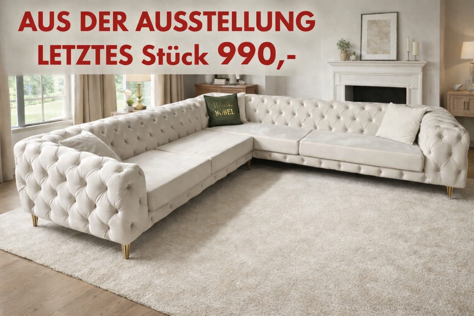 Chesterfield Ecksofa Valencia