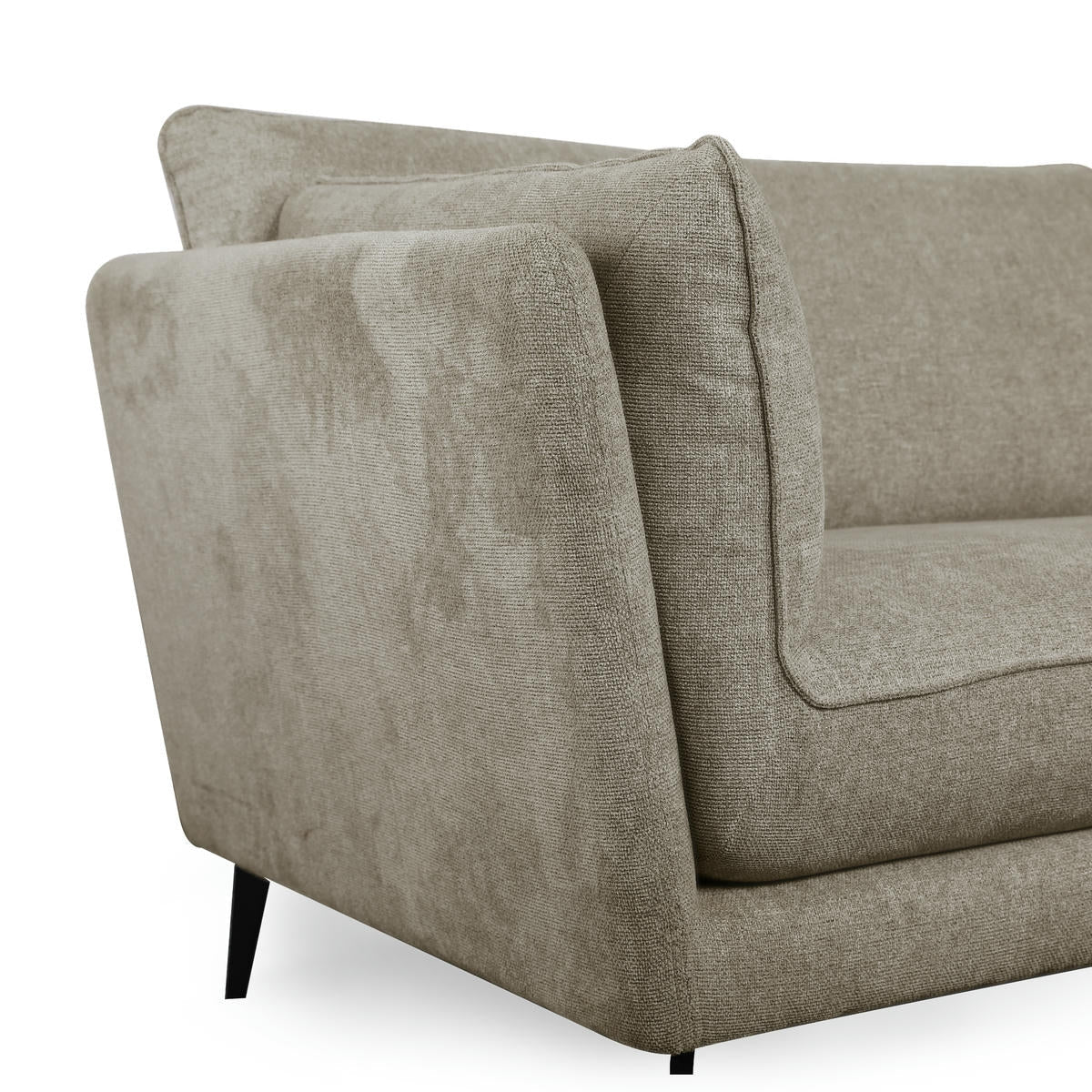 FURNHOUSE Bari 2-Sitzer Sofa - Stoffbezug Beige