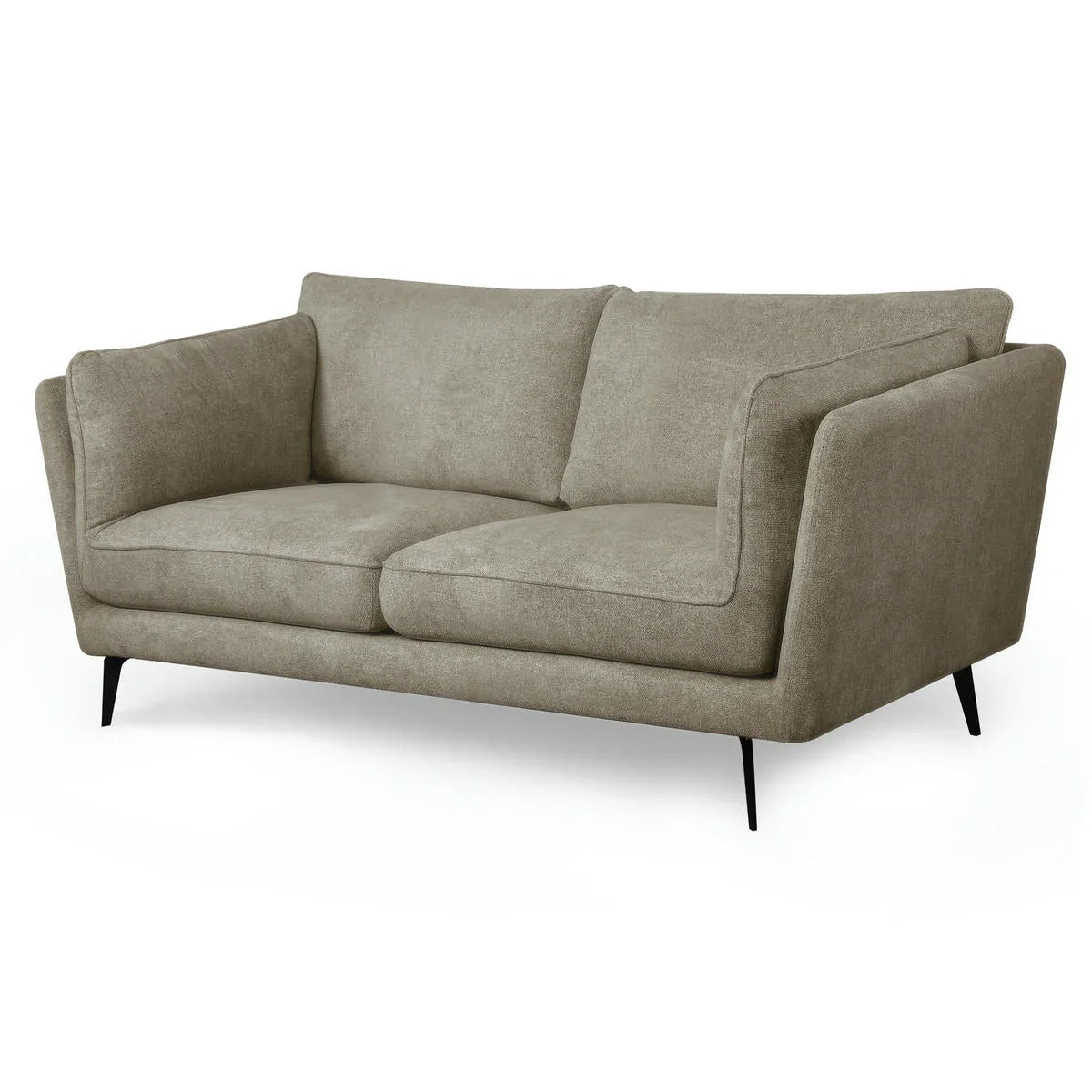 FURNHOUSE Bari 2-Sitzer Sofa - Stoffbezug Beige