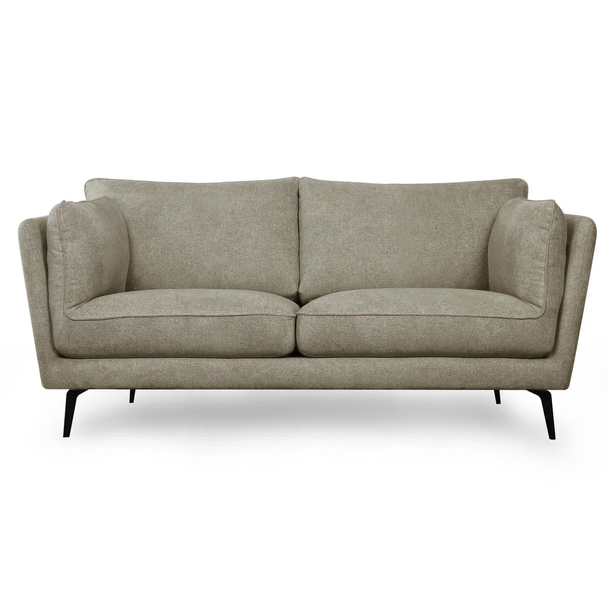 FURNHOUSE Bari 2-Sitzer Sofa - Stoffbezug Beige