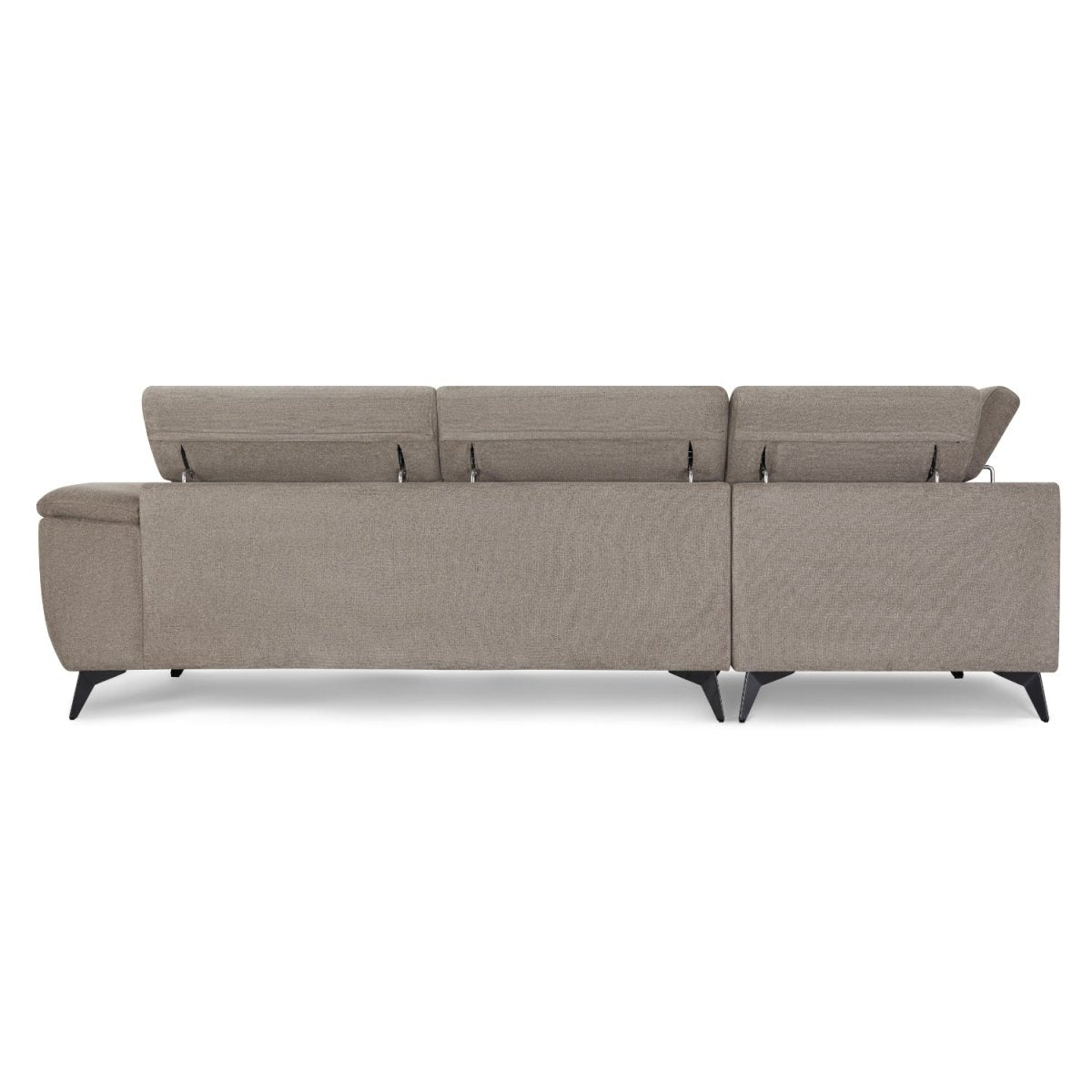 L-Form Ecksofa Links - Stoffbezug Beige