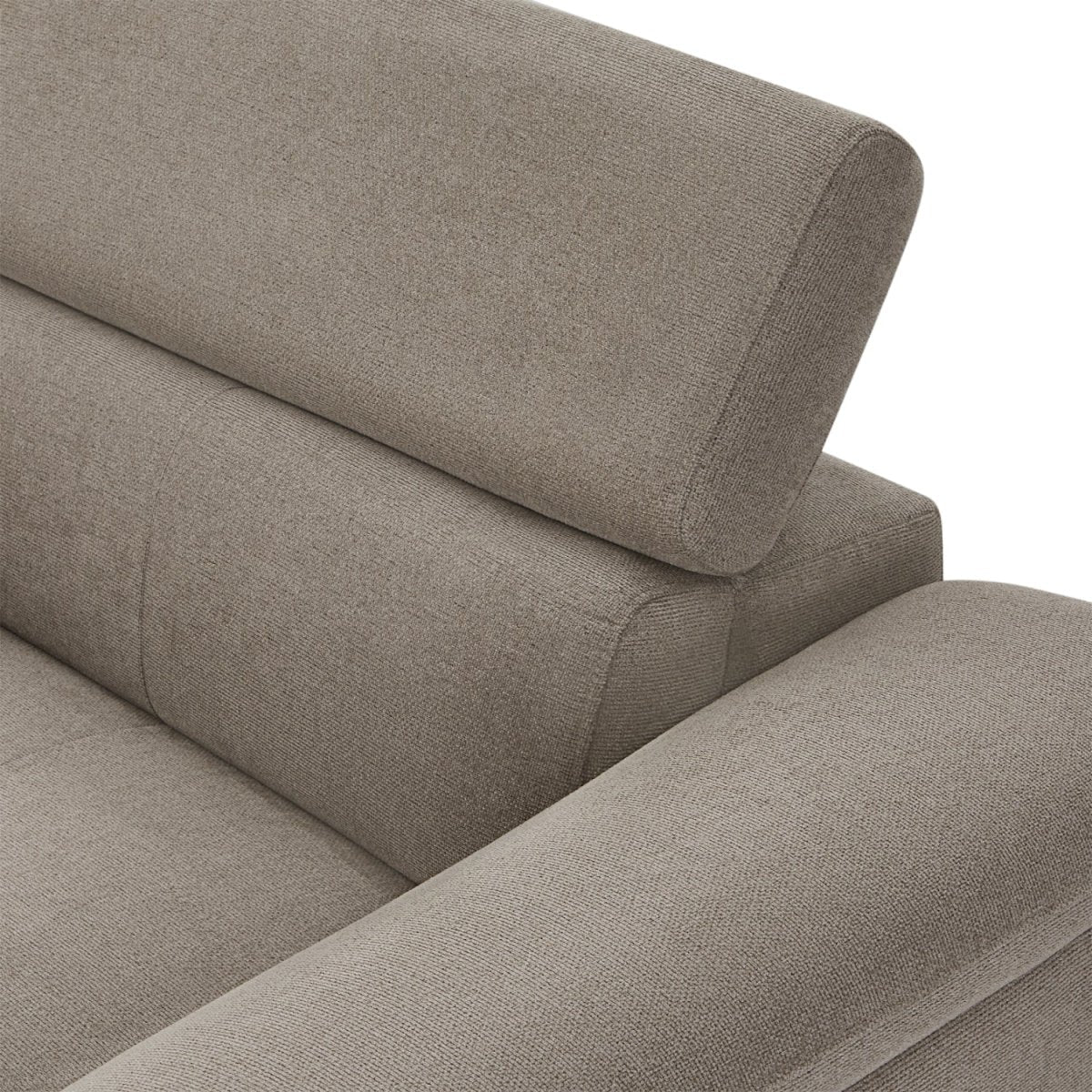 L-Form Ecksofa Links - Stoffbezug Beige