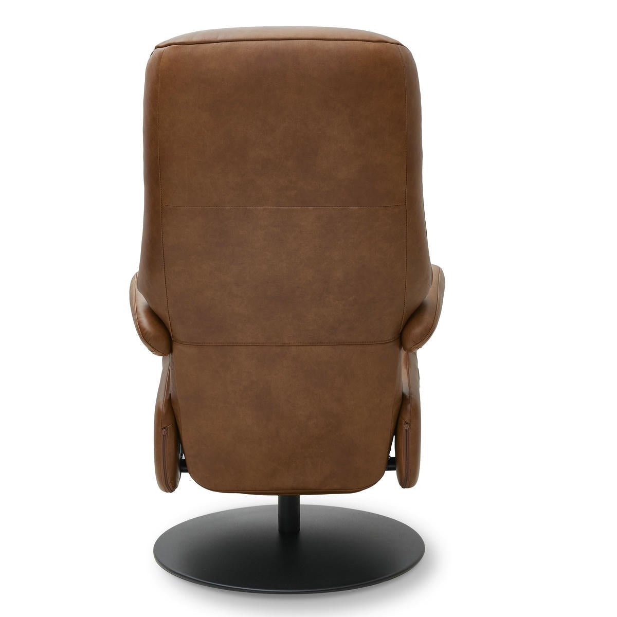 Elektrischer Relaxsessel Bull - Echtleder Cognac mit 2 Motoren