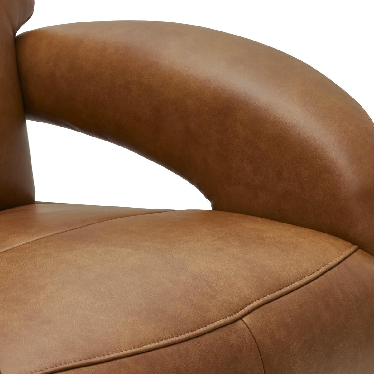 Elektrischer Relaxsessel Bull - Echtleder Cognac mit 2 Motoren