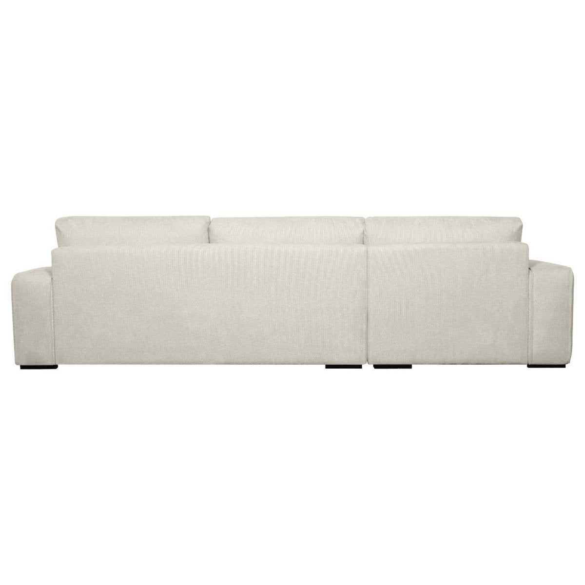 L-Form Ecksofa Links - Stoffbezug Creme