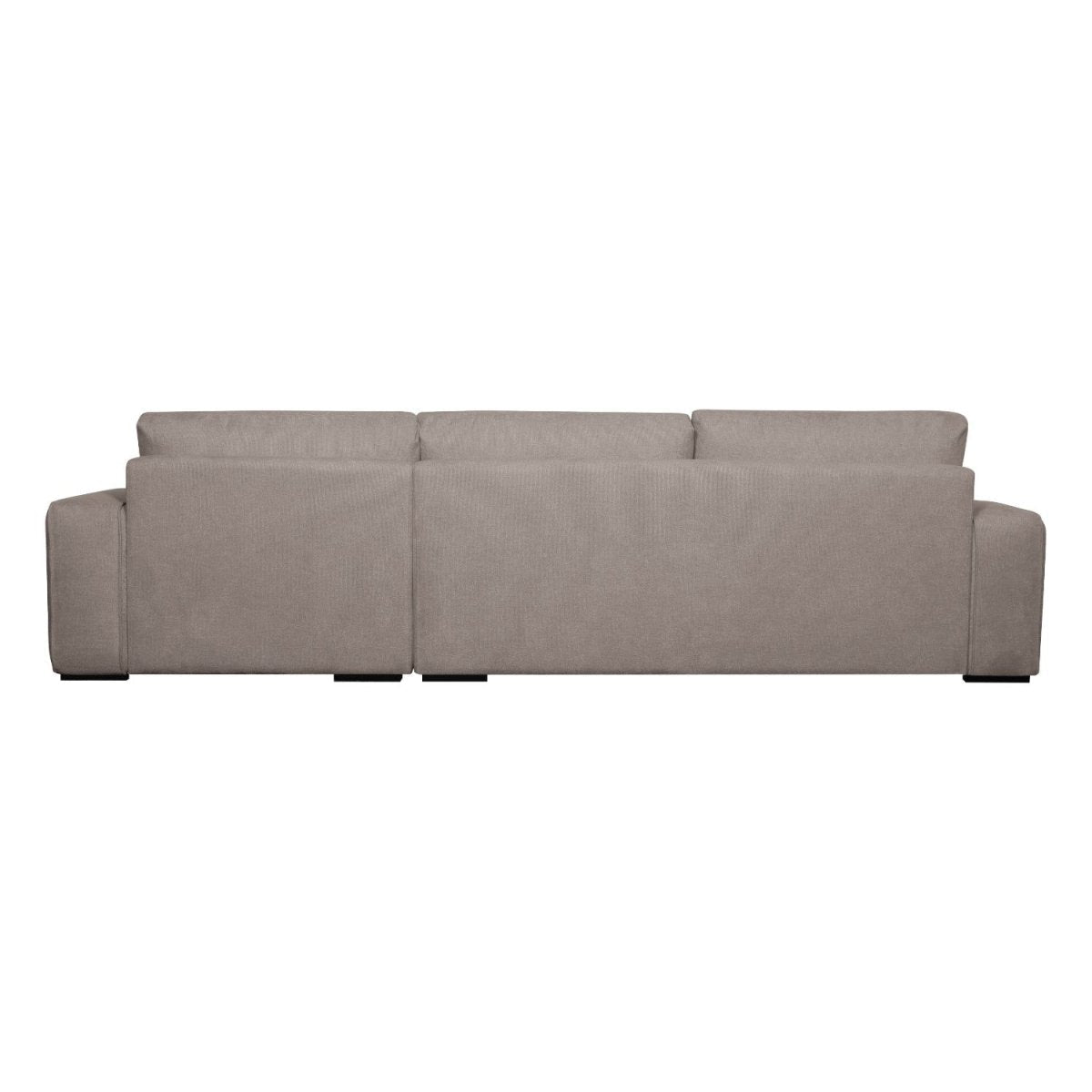 L-Form Ecksofa Rechts - Stoffbezug Beige