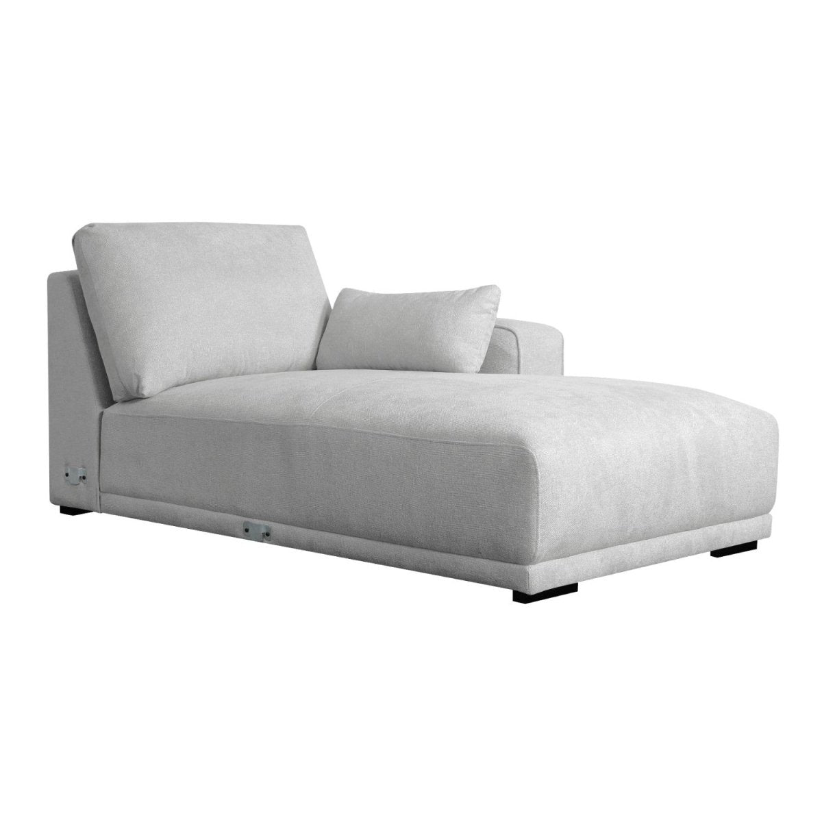 L-Form Ecksofa Rechts - Stoffbezug Grau