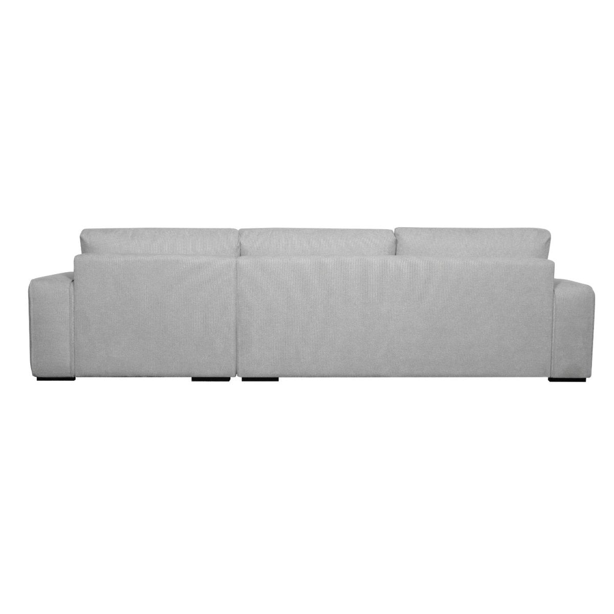 L-Form Ecksofa Rechts - Stoffbezug Grau