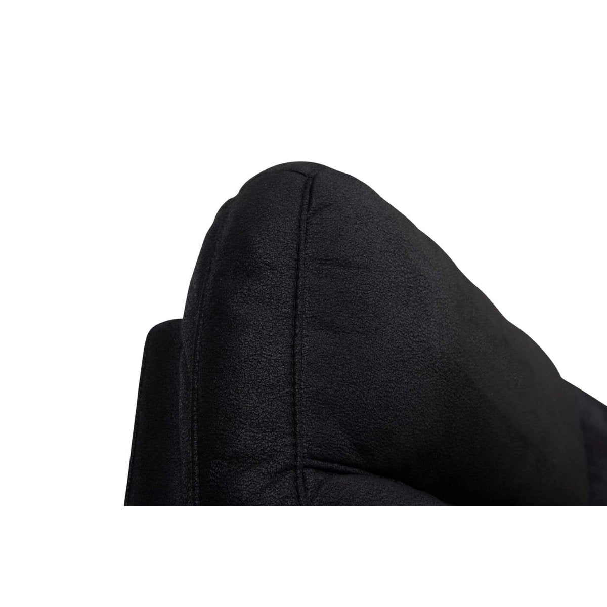Couchgarnitur 3+2 - mit Elektrische Relaxfunktion, USB - Stoffbezug Schwarz