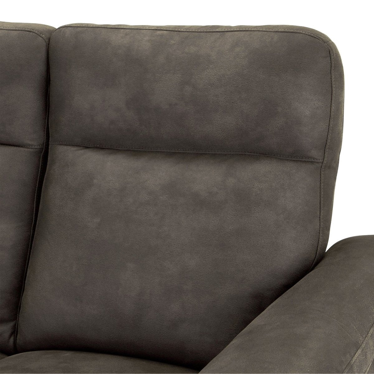 Couchgarnitur 3+2 - mit Elektrische Relaxfunktion, USB - Stoffbezug Taupe