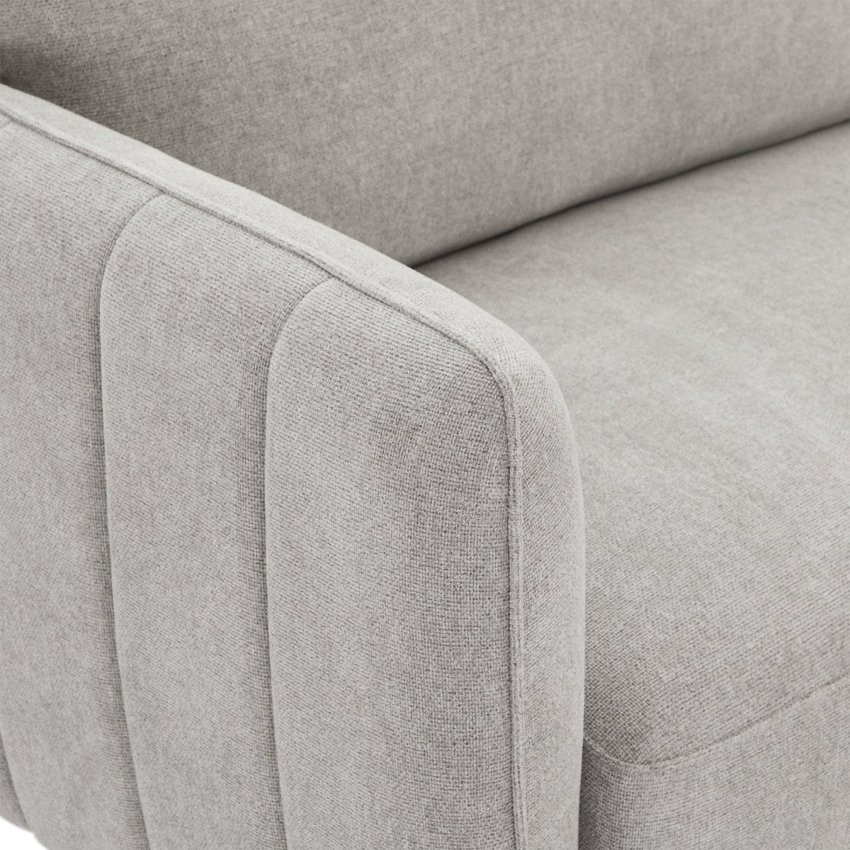 Couchgarnitur 3+2 Sofa - Stoffbezug Grau