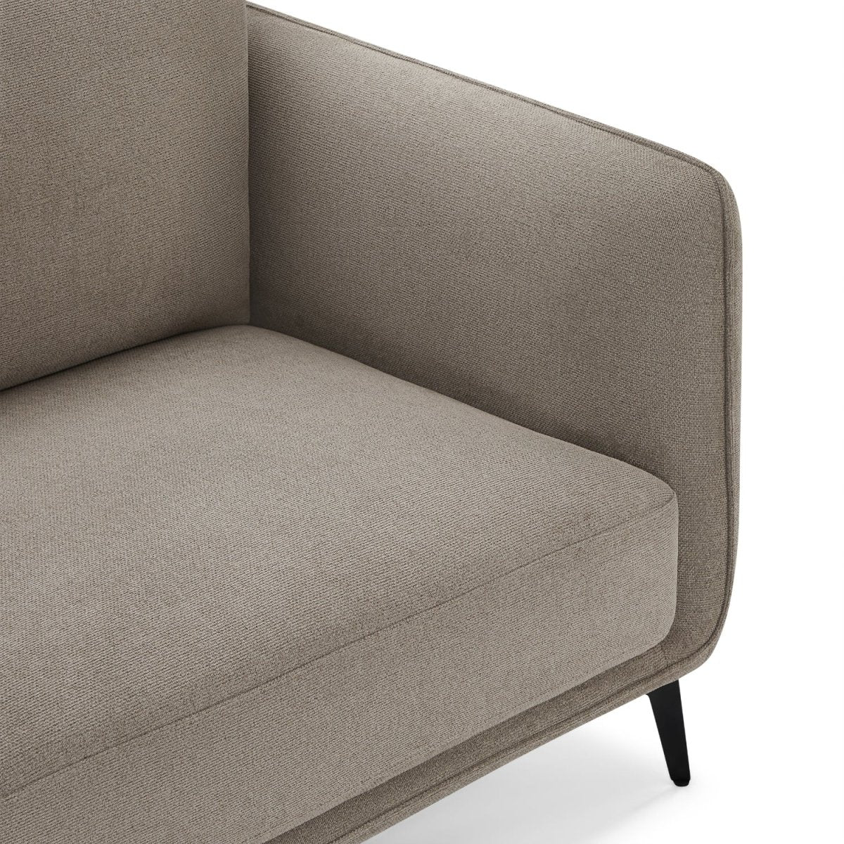 Couchgarnitur 3+2 Sofa - Stoffbezug Taupe