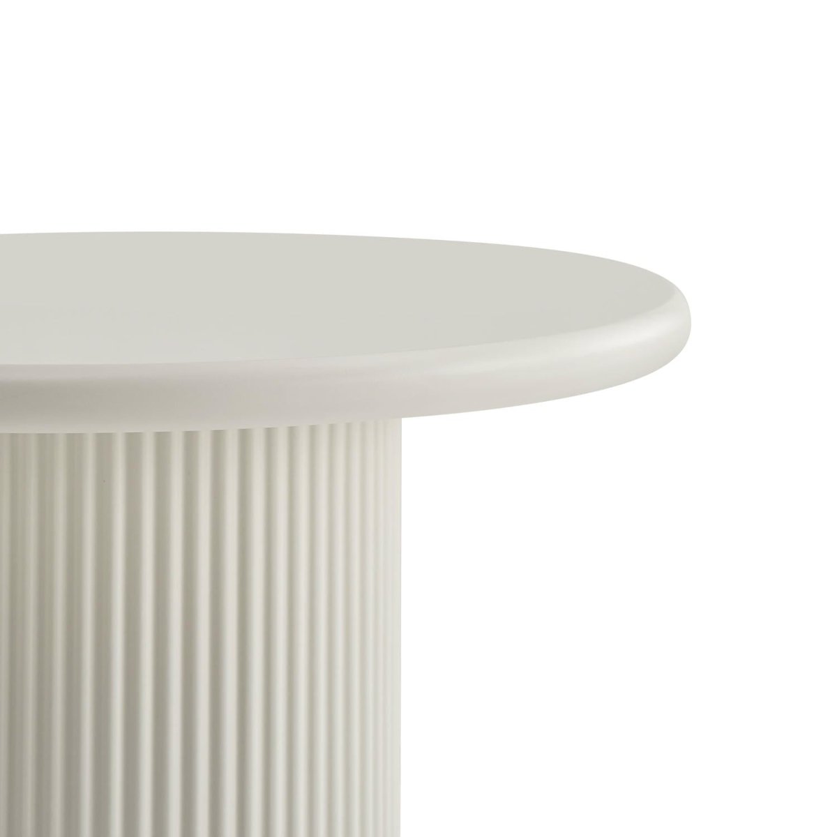 Couchtisch 2er Set ø50/130x70 cm - Weiß