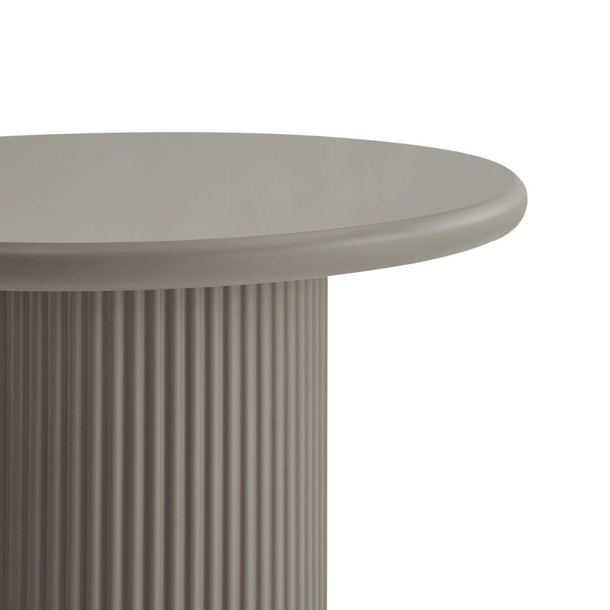 Couchtisch Nierenförmig 130x70 cm - Taupe