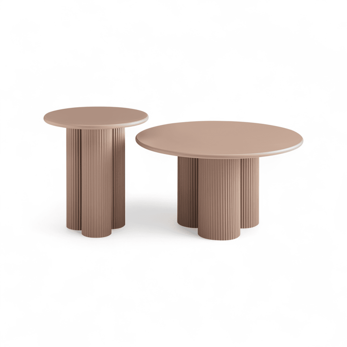 Couchtisch Rund ø50 cm - Mocca Mousse
