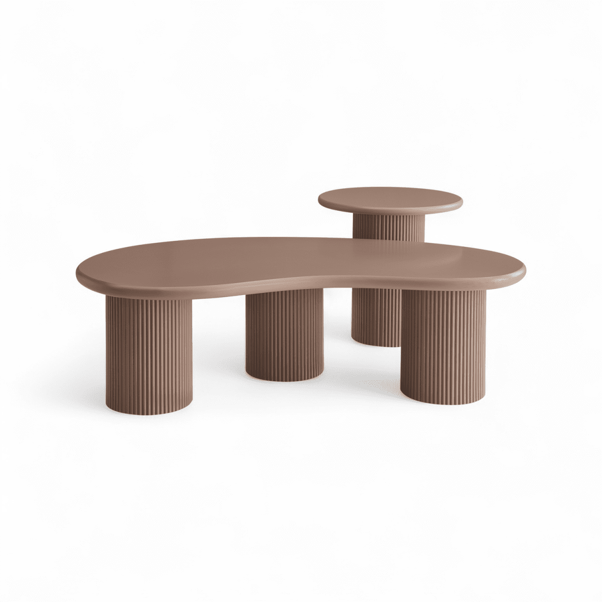 Couchtisch Rund ø50 cm - Mocca Mousse