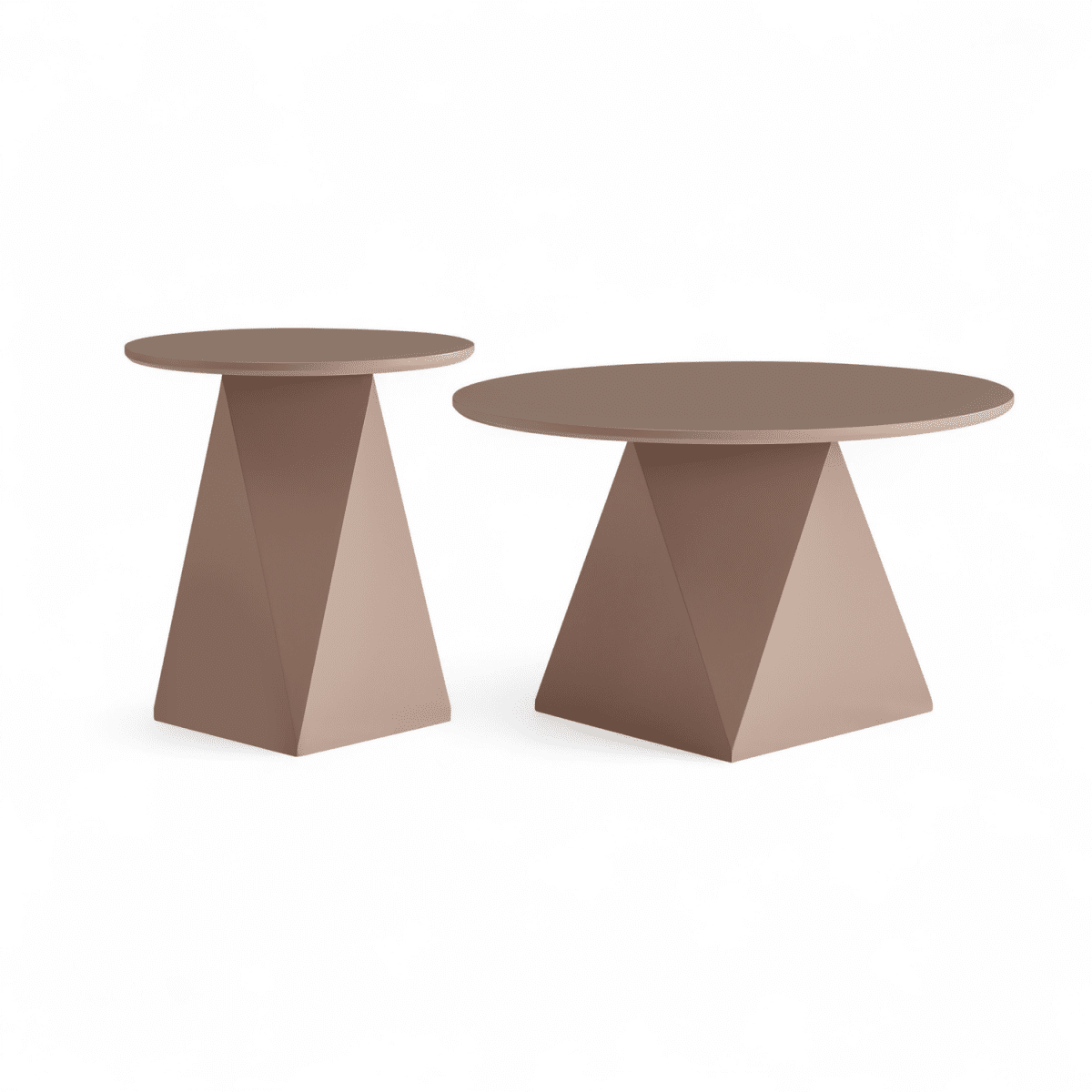 Couchtisch Rund ø50 cm - Mocca Mousse