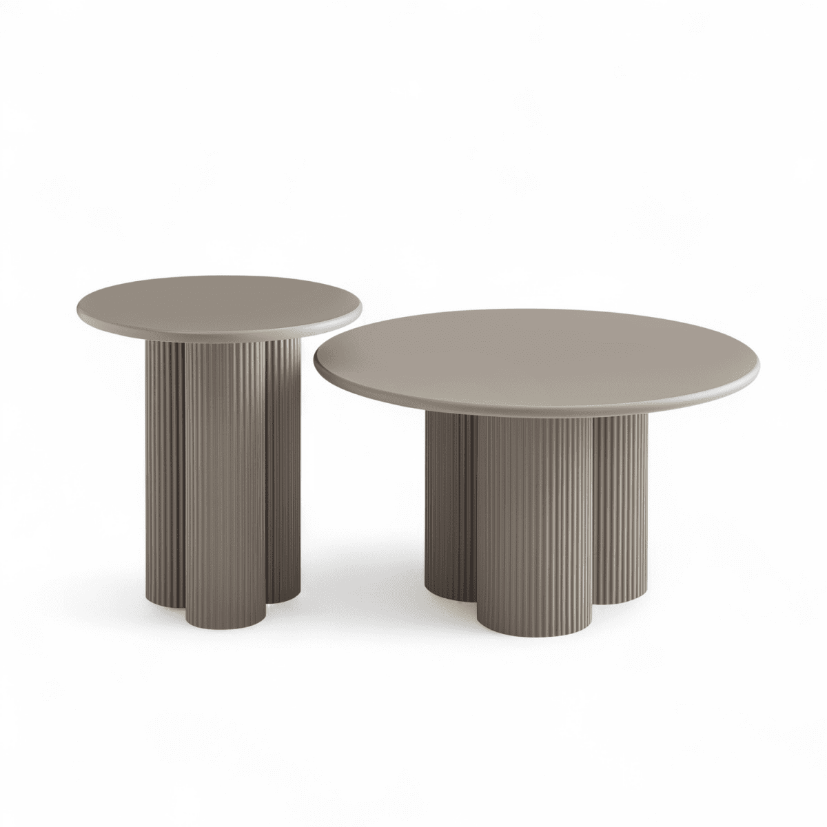 Couchtisch Rund ø50 cm - Taupe