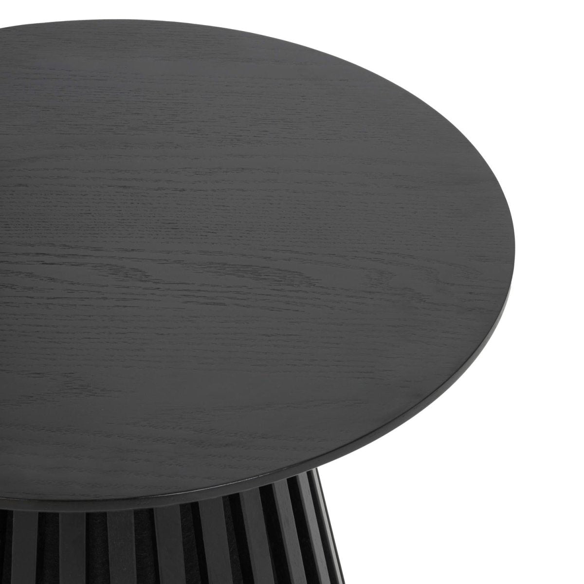Couchtisch Rund ø60 cm - Eiche Schwarz