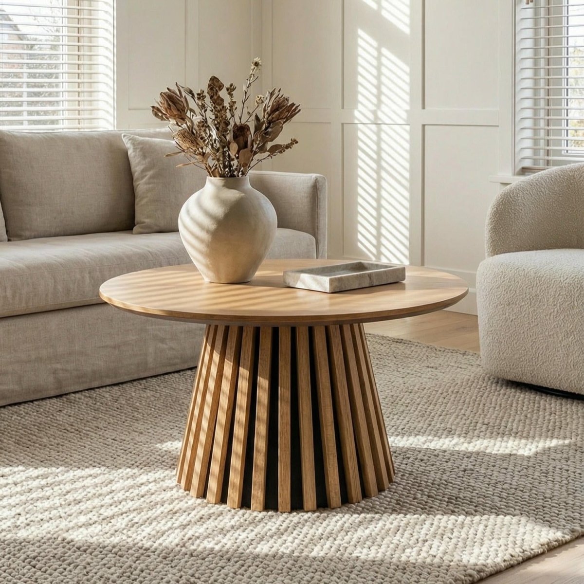 Couchtisch Rund ø60 cm - Wildeiche