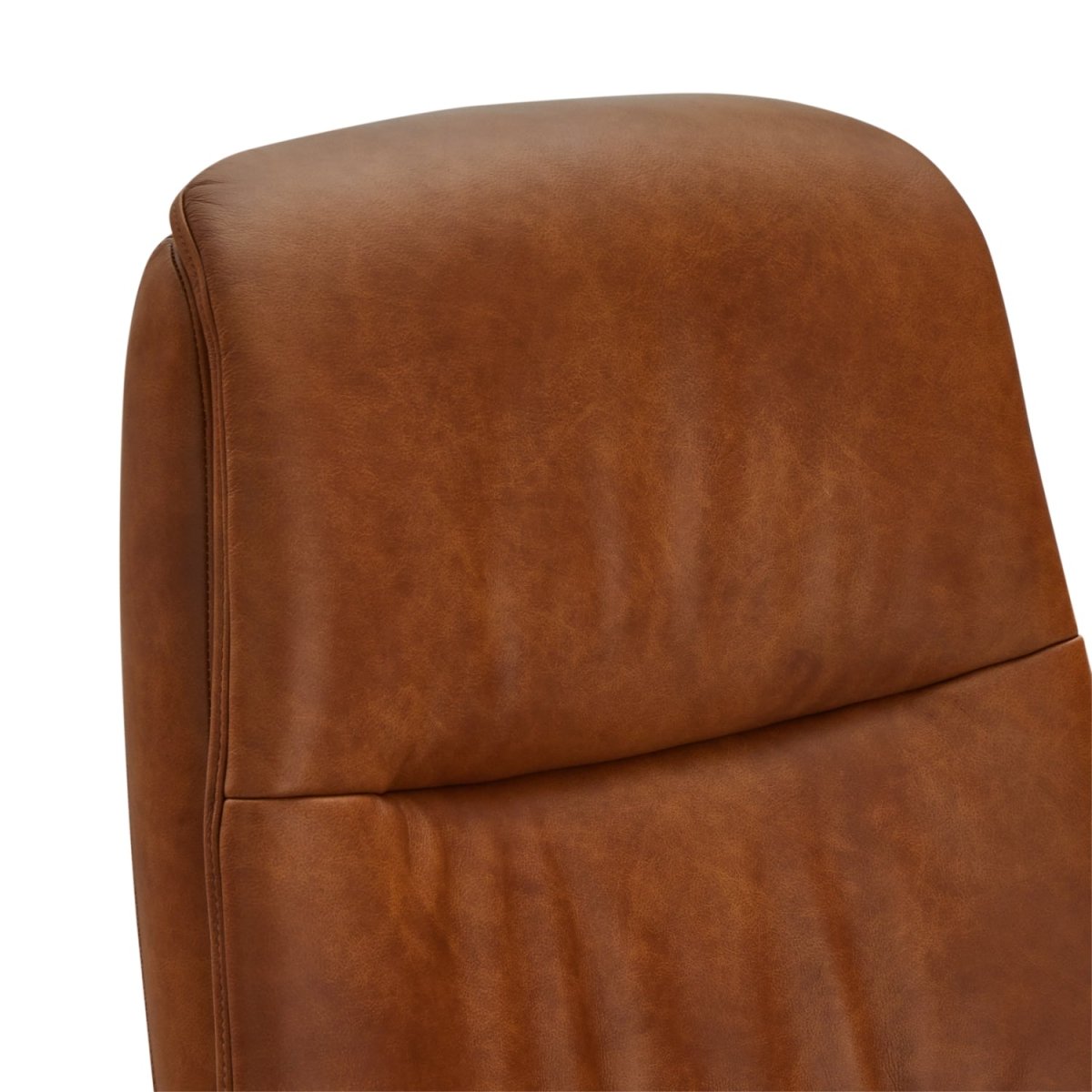 Manueller Relaxsessel - Echtleder Cognac Braun