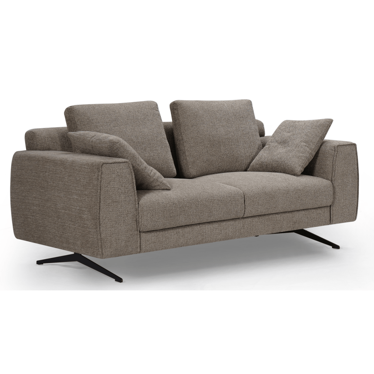 2-Sitzer Sofa - Stoffbezug Braun