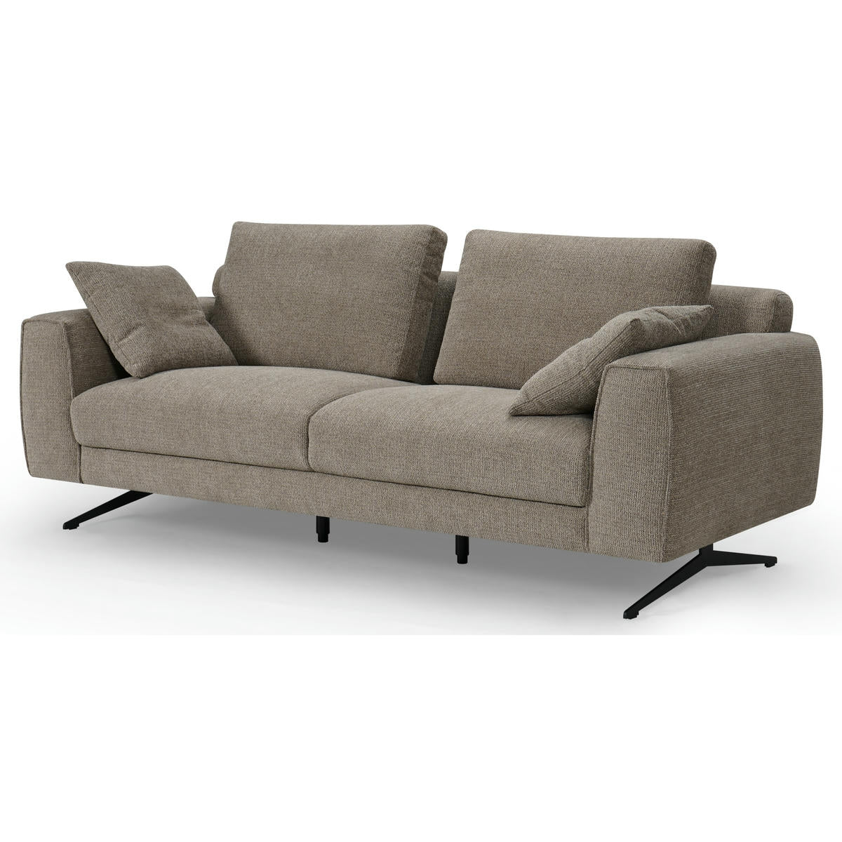 3-Sitzer Sofa - Stoffbezug Braun