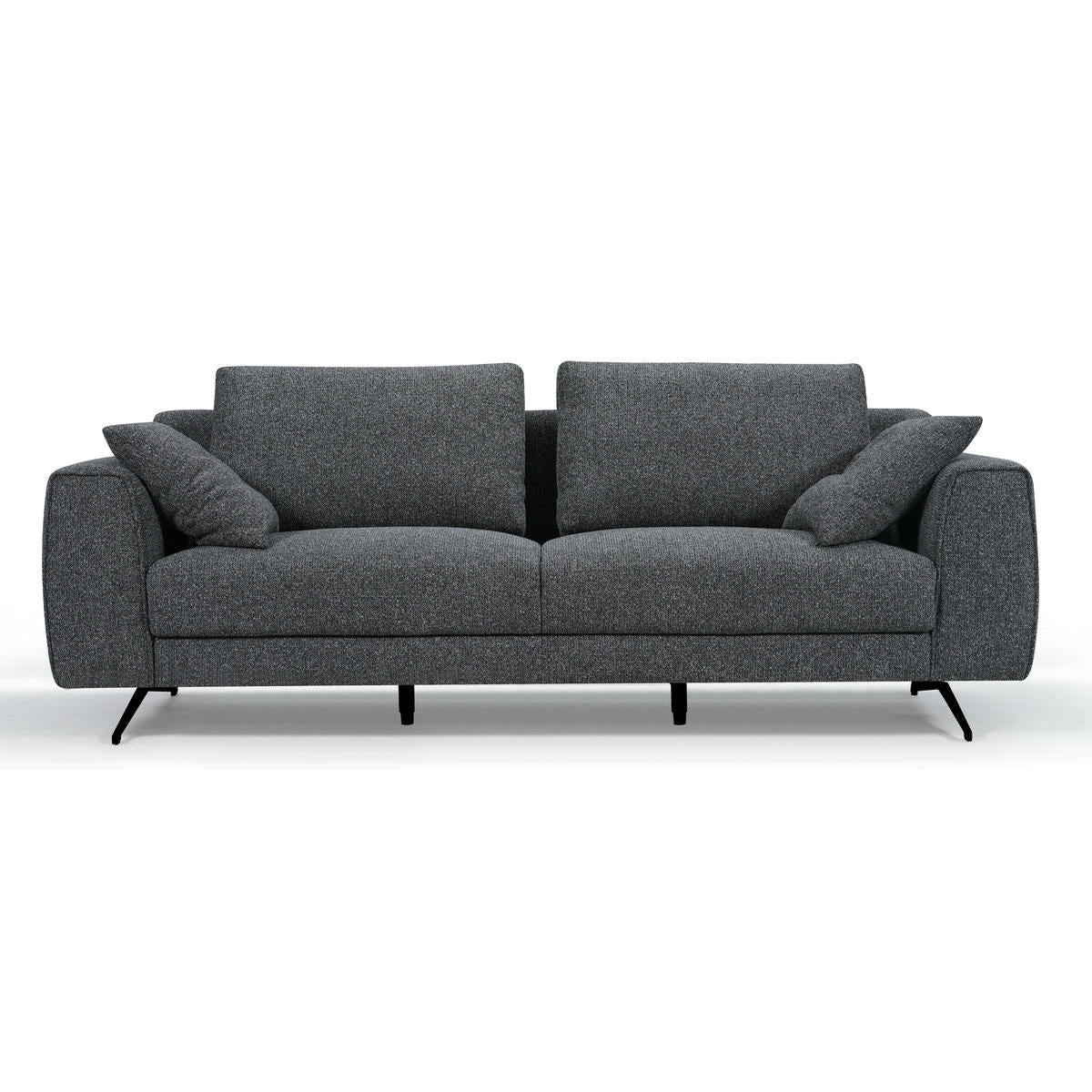 FURNHOUSE Detroit 3-Sitzer Sofa - Stoffbezug Grau
