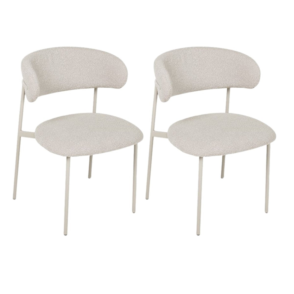 2er Set Esszimmerstühle - Beige
