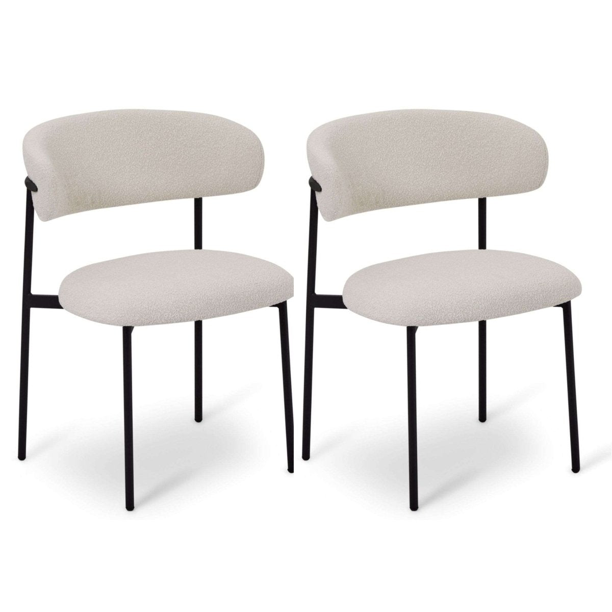 2er Set Esszimmerstühle - Weiß