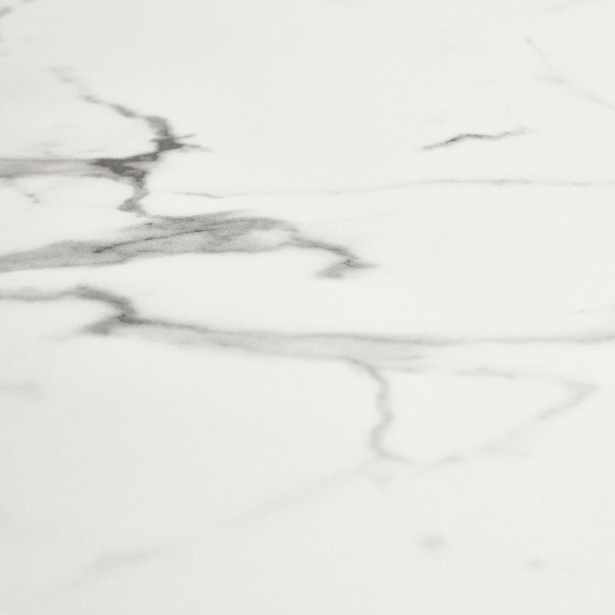Couchtisch Rund ø60 cm - Marmoroptik & Lamellenoptik Weiß