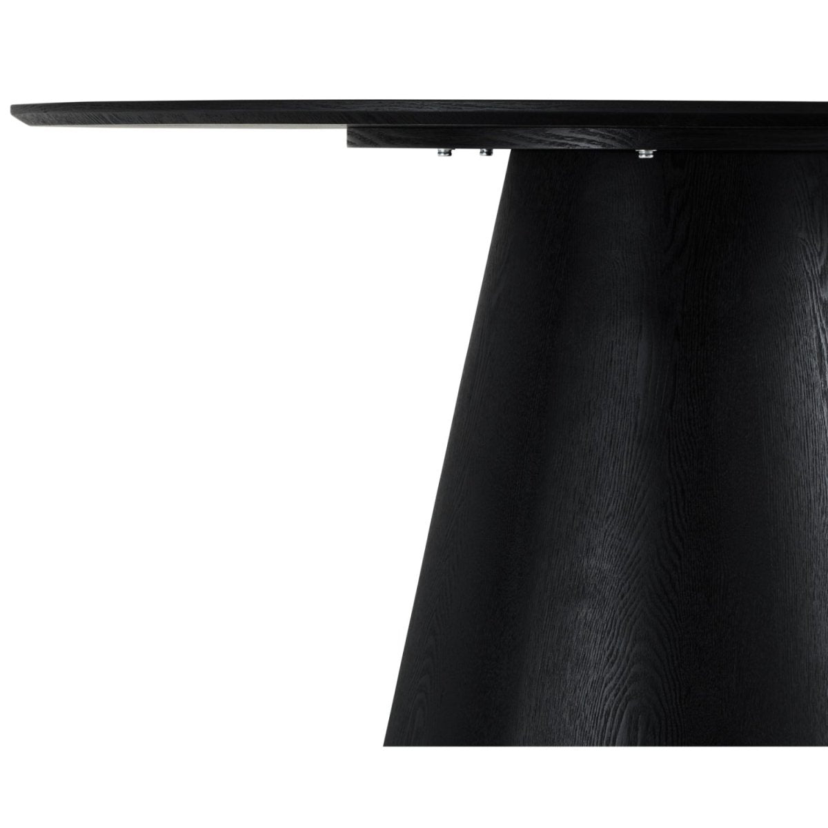 Essgruppe mit 4 Stühle und Esstisch - ø120 cm Schwarz