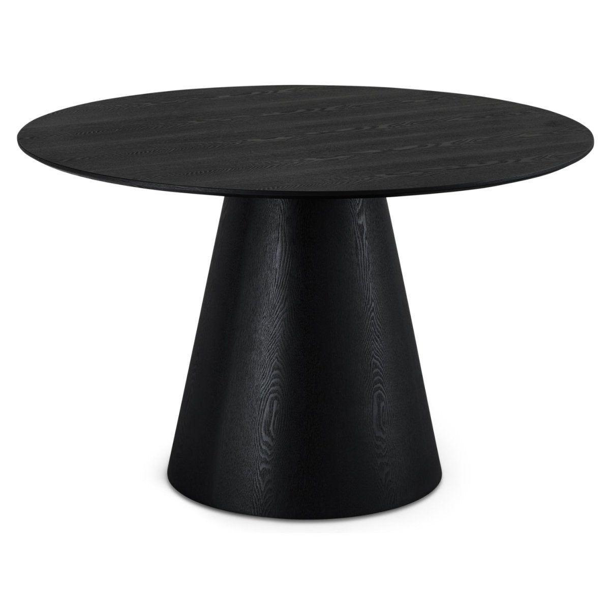 Essgruppe mit 4 Stühle und Esstisch - ø120 cm Schwarz