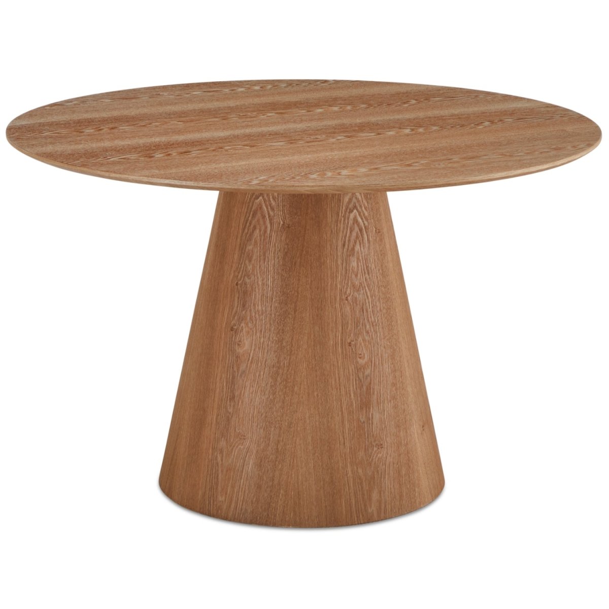 Essgruppe mit 4 Stühle und Esstisch - ø120 cm Wildeiche