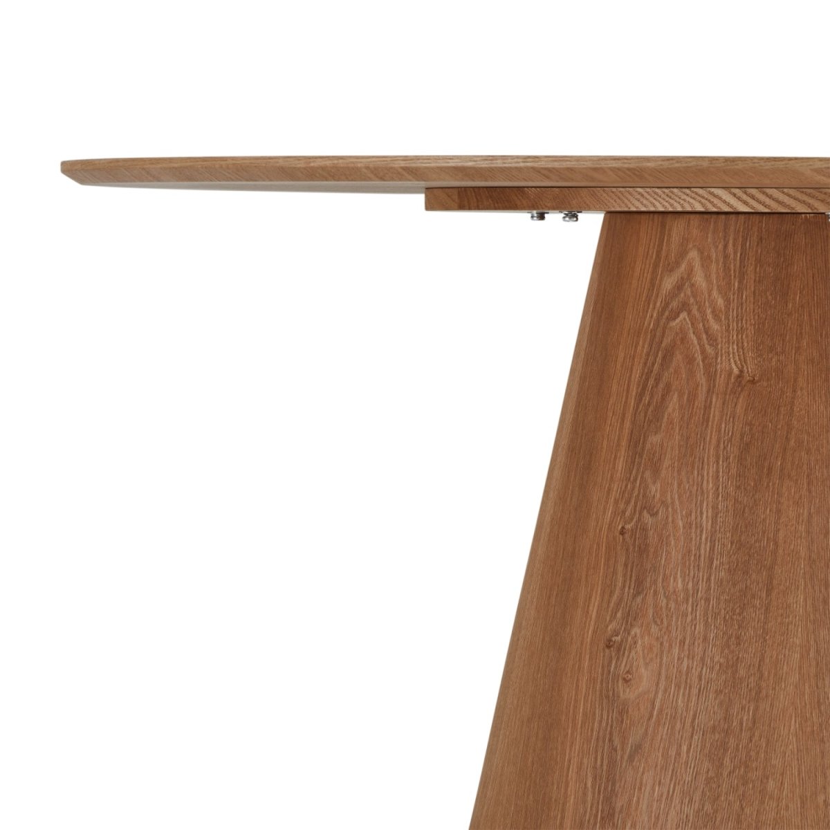 Essgruppe mit 4 Stühle und Esstisch - ø120 cm Wildeiche