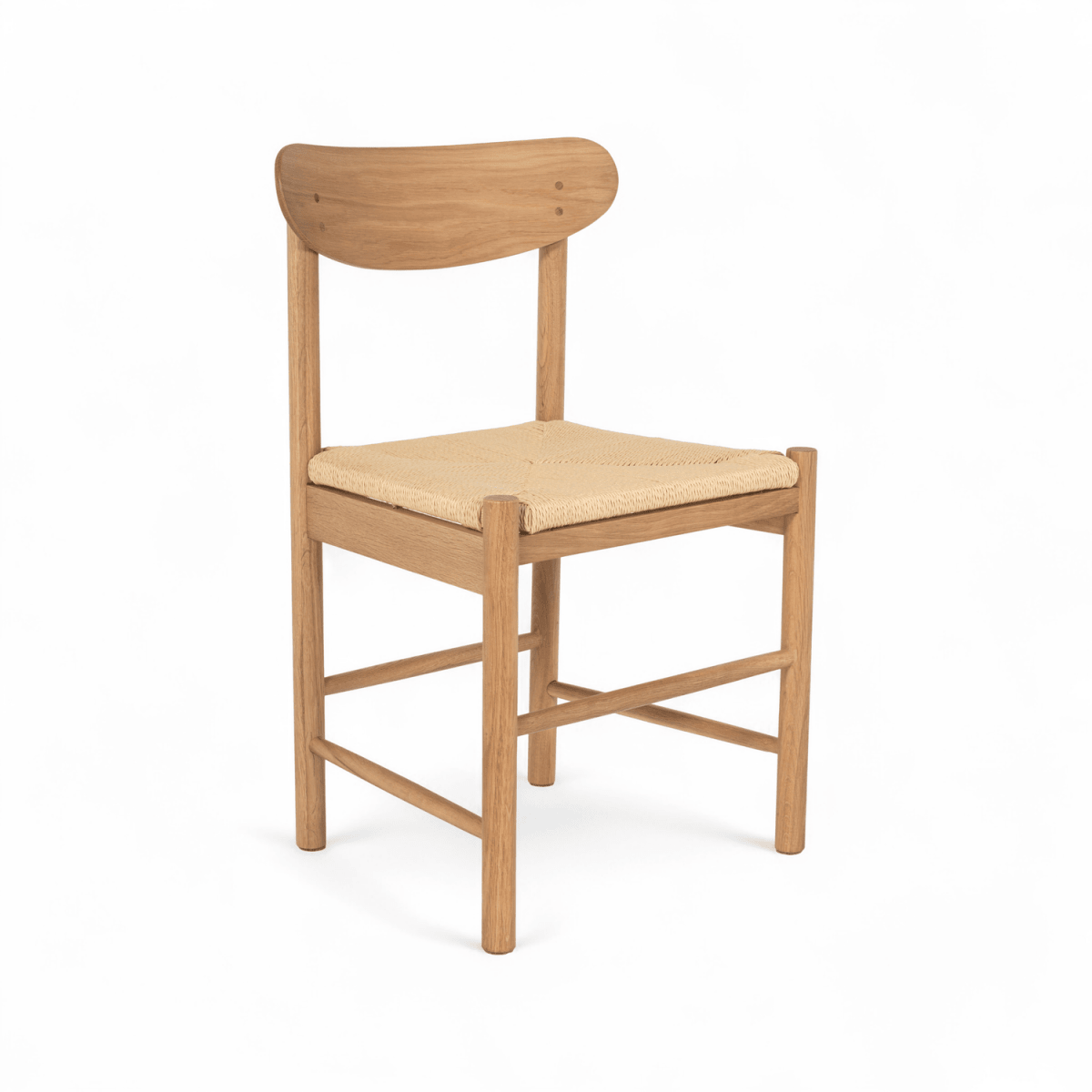 Essgruppe mit 4 Stühle und Esstisch - ø120 cm - Ausziehbar bis 220 cm Wildeiche