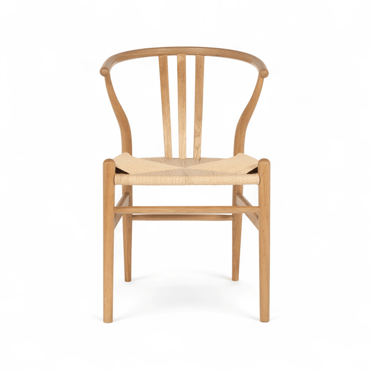 Essgruppe mit 4 Stühle und Esstisch - ø120 cm - Ausziehbar bis 220 cm Wildeiche