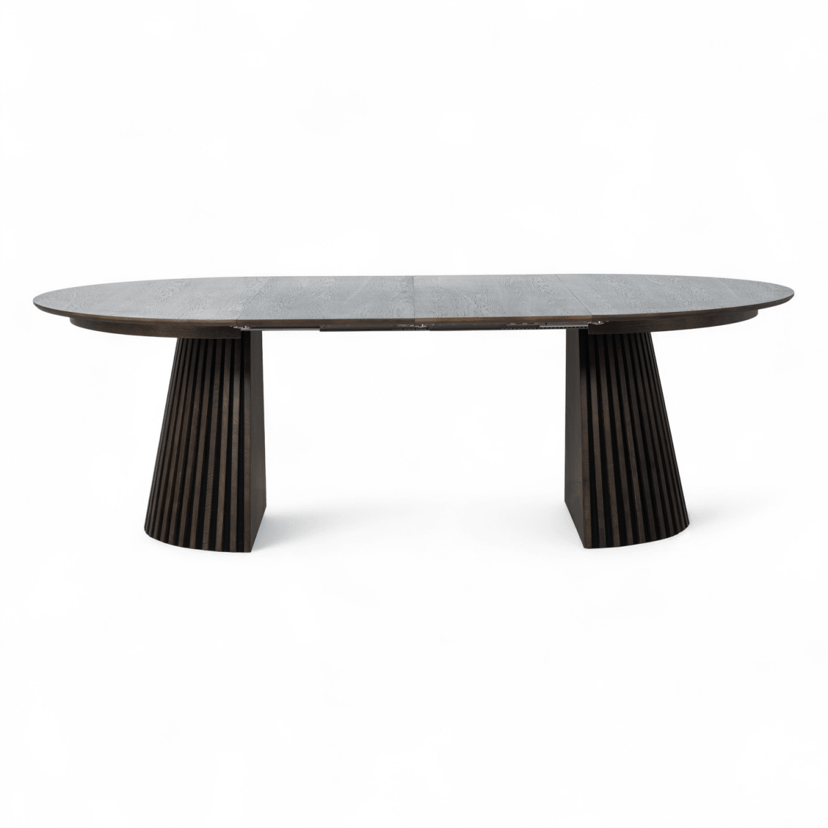 Essgruppe mit 4 Stühle und Esstisch - ø140 cm - Ausziehbar bis 240 cm Räuchereiche