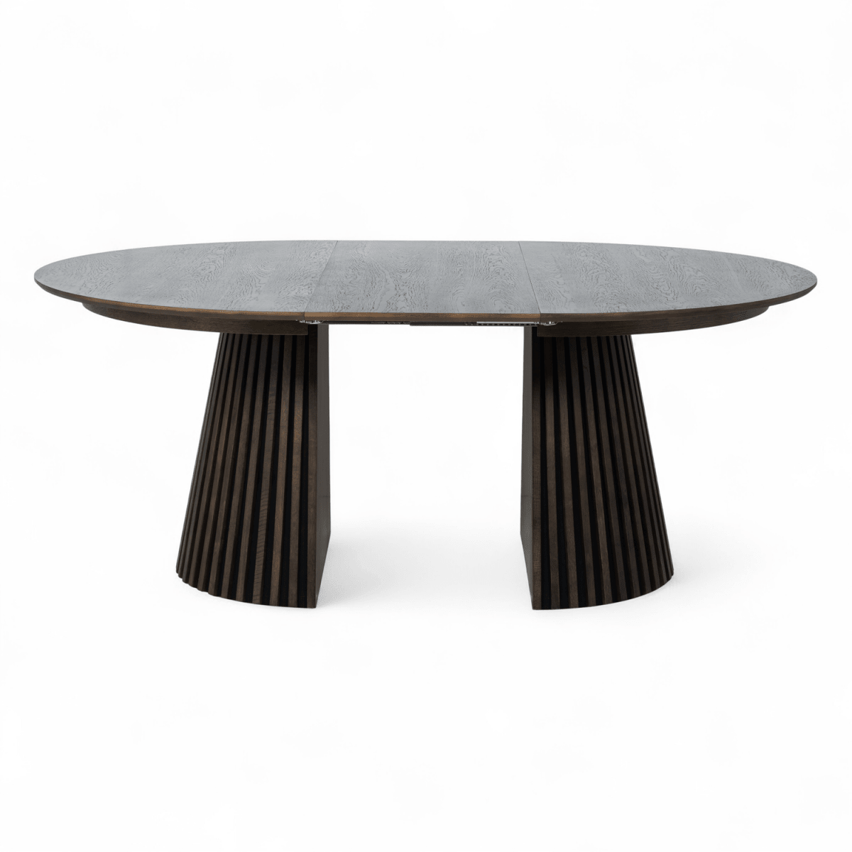 Essgruppe mit 6 Stühle und Esstisch - ø140 cm - Ausziehbar bis 240 cm Räuchereiche